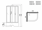 Душевая кабина Niagara Classic NG-2510 120х80