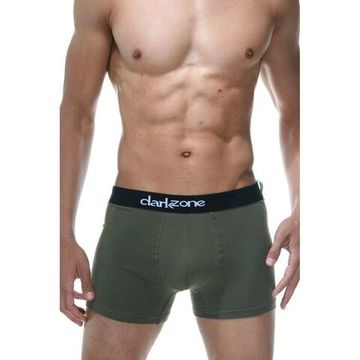 Набор мужских трусов боксеров 3в1 (хаки, хаки с принтом, черный) DARKZONE DZN9019