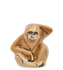 ГЛ- 851 Фигурка «Гибон» цв. (Гжельский фарфор)