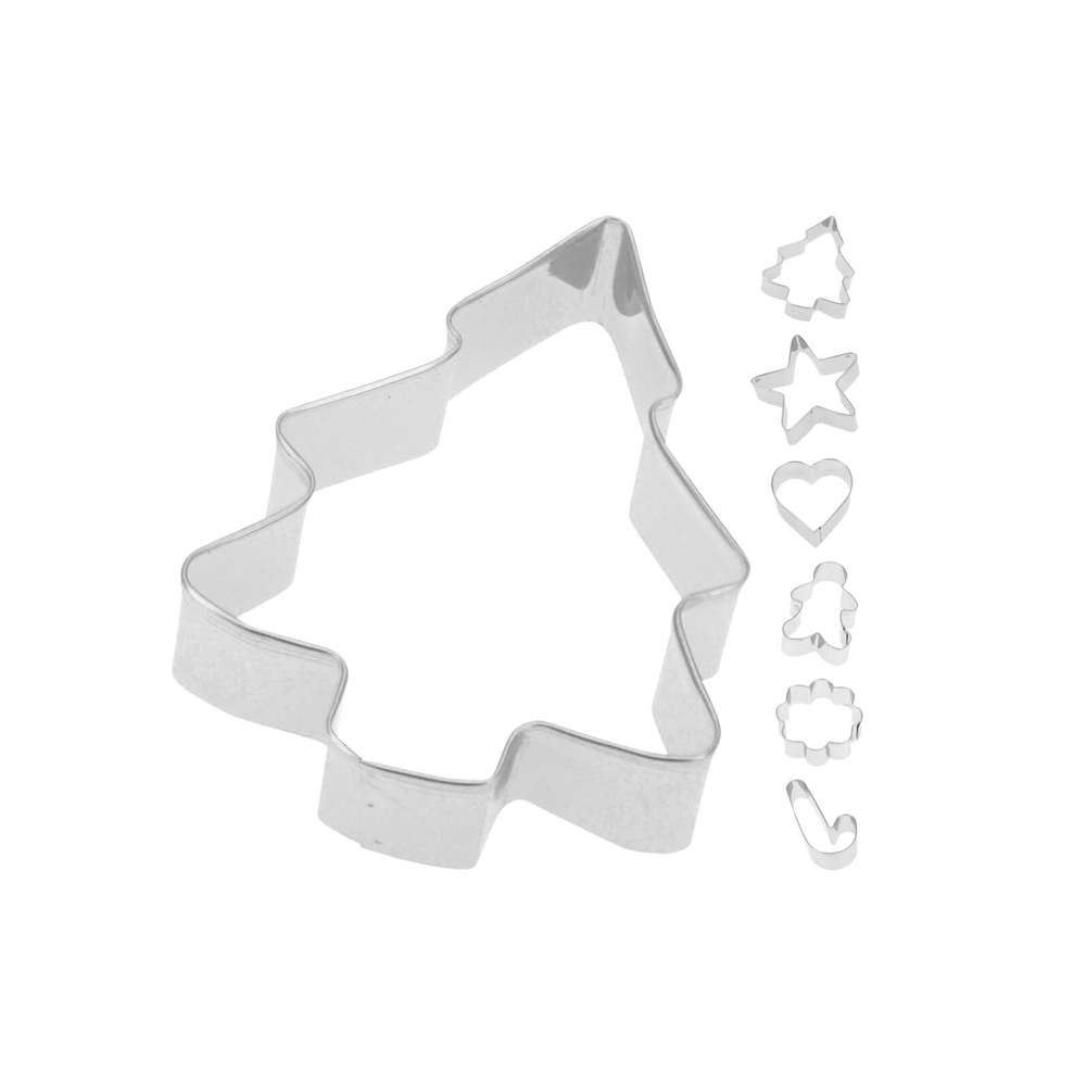 Формы для печенья, металл, набор из 6шт