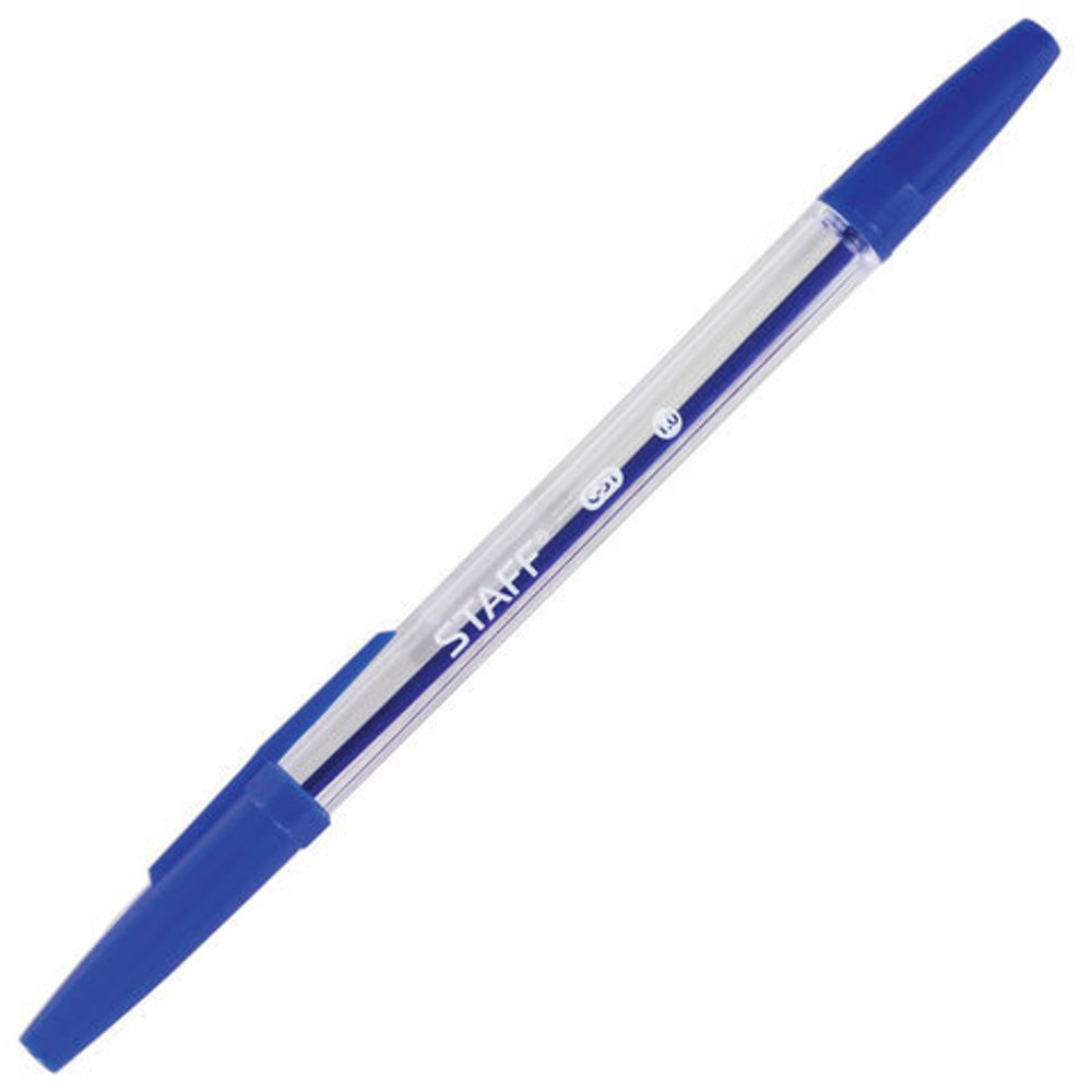 Ручки шариковые STAFF "C-51", НАБОР 6 шт., АССОРТИ, узел 1 мм, линия письма 0,5 мм, 142817