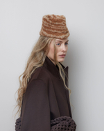 Пилотка из шерсти Стелла Маккартни кэмел/молочный