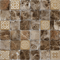Мозаика LeeDo: Art Emperador Dark матовая 30х30х0,8 см (чип 48х48х8 мм)
