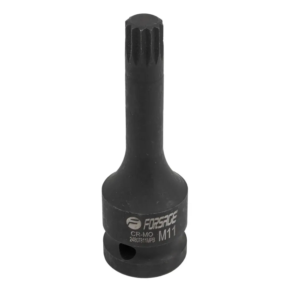 Головка-бита 6-гранная ударная 11мм,1/2'' Forsage F-24407811MPB