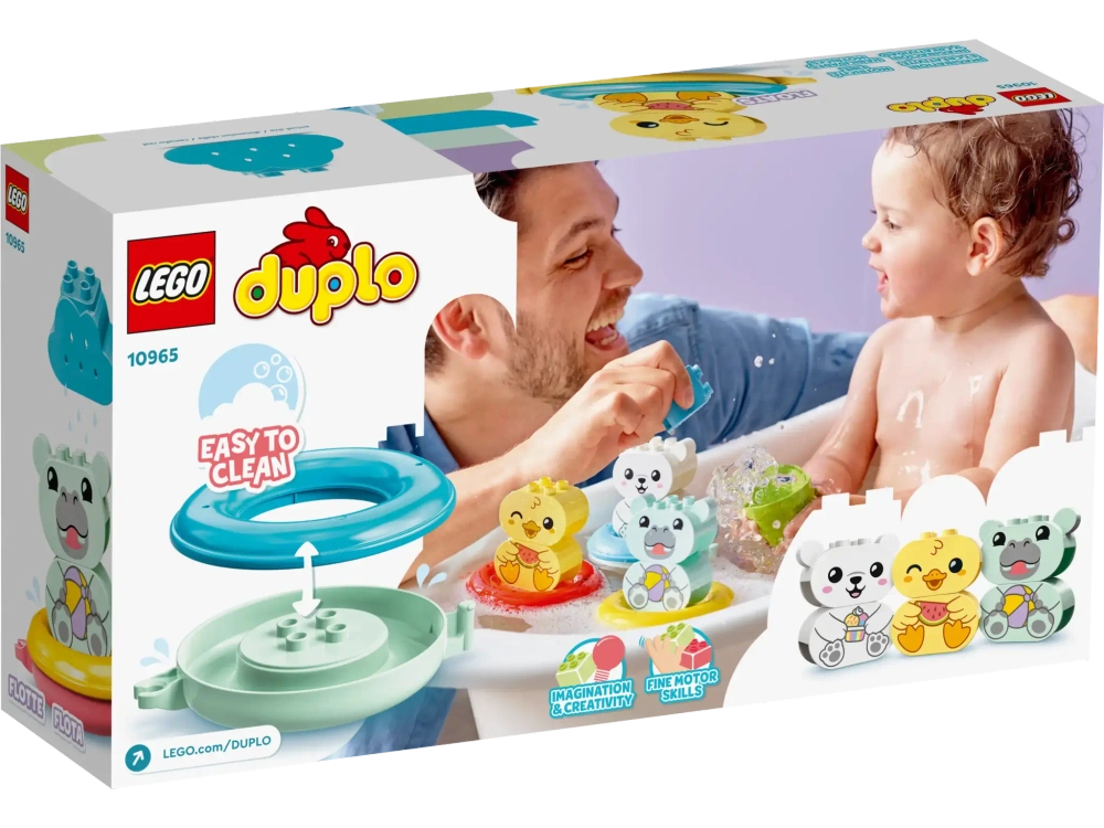 Конструктор LEGO Duplo 10965 Моя первая забава в ванной: поезд с плавающими животными