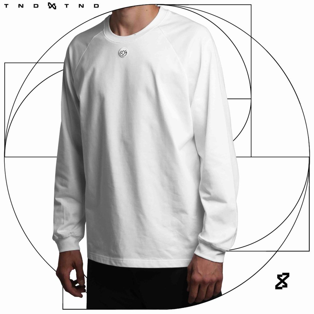 Купить Лонгслив Тандем Тэндай Flower белый Лонгслив Тандем Тэндай Flower белый