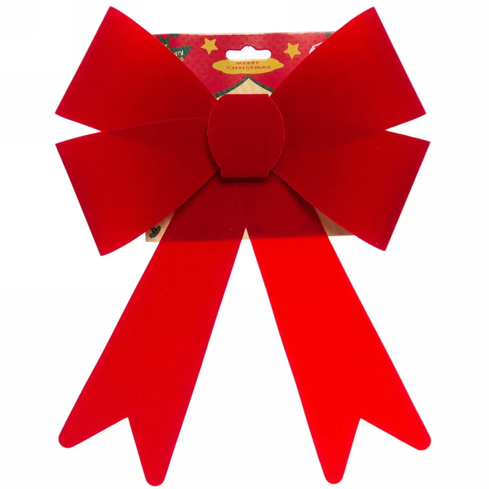 Бант на ёлку «Классика» 21*31 см, Красный