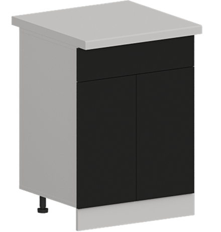 Кухня Модуль ШН1Я 601 Вотан / Черный матовый