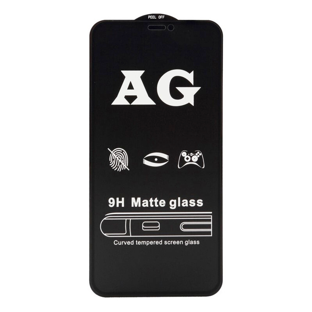 Защитное стекло Matte iPhone X/XS/11 Pro (черный) 9D тех.упаковка