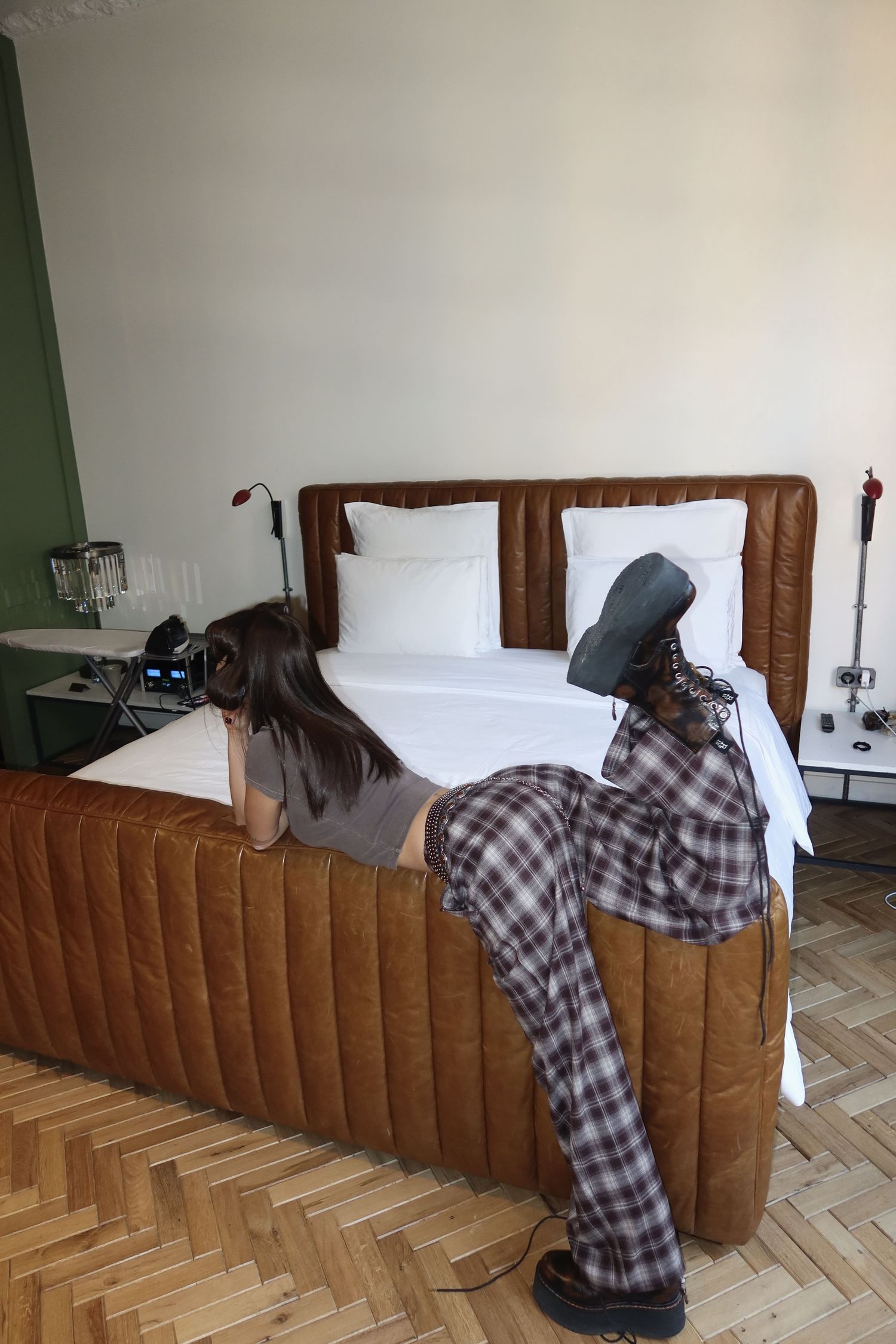 пижамные брюки stamba, brown