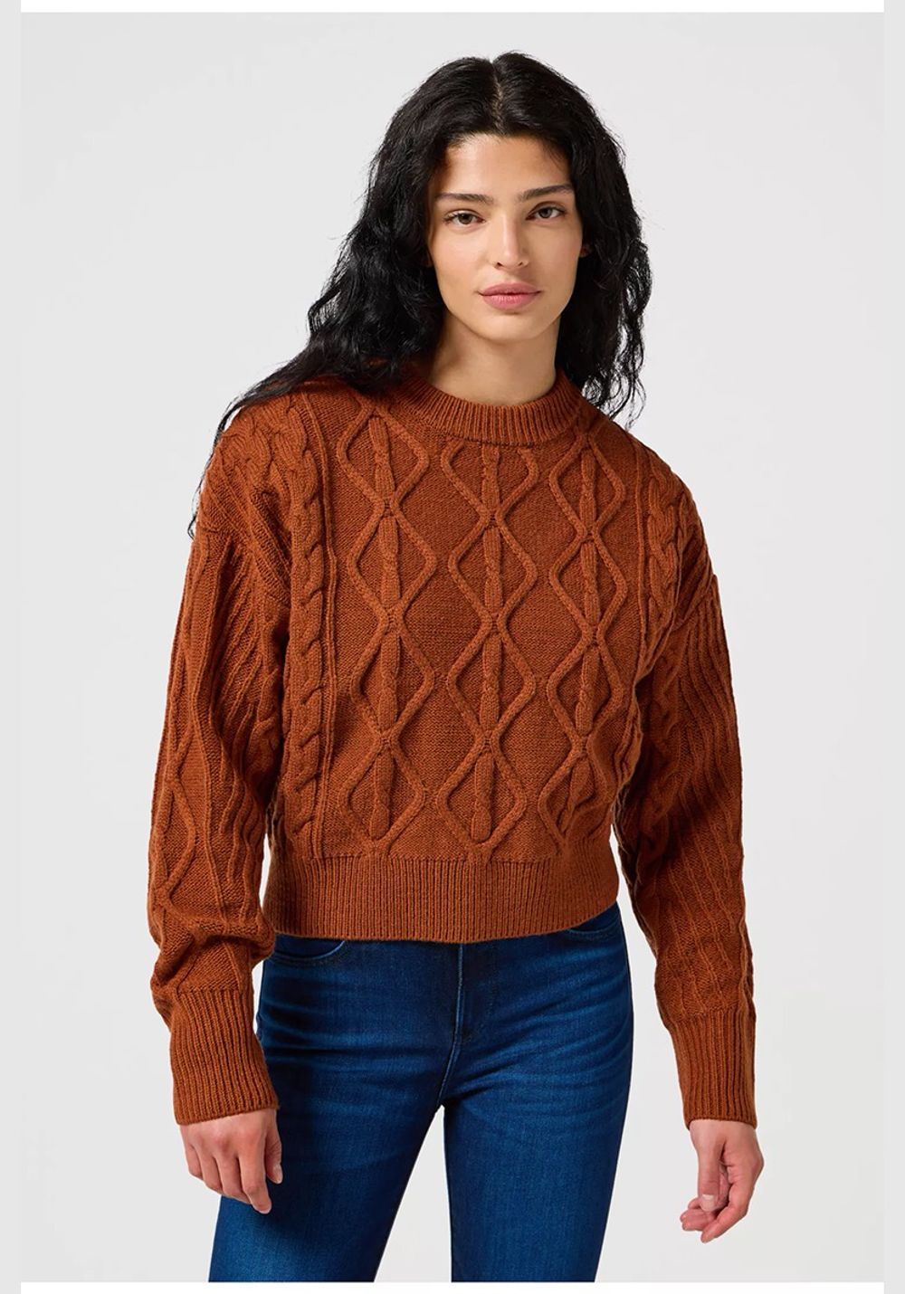 Джемпер CABLE KNIT SWEATER 112356473