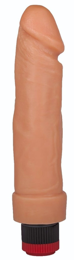 Гелевый вибратор телесного цвета - 20,5 см. (Цвет: телесный)
