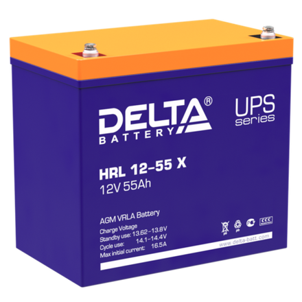 Аккумуляторная батарея Delta HRL 12-55 X (12V / 55Ah)