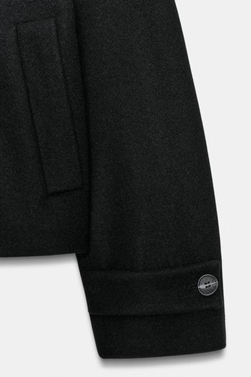 Короткий пальто с высоким воротником - ZARA