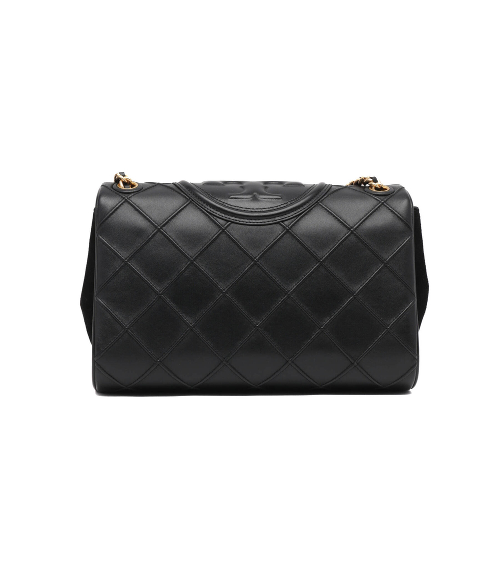 кожаная сумка через плечо fleming soft convertible TORY BURCH - черный(137301)