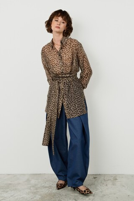 Блуза Лео с драпировкой