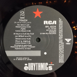 Винтажная виниловая пластинка LP Eurythmics Touch (Japan 1984) (Obi)