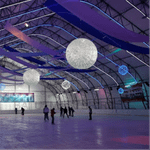 Шар декоративный для торгового центра 2,4 × 2,4 × 2,4 м