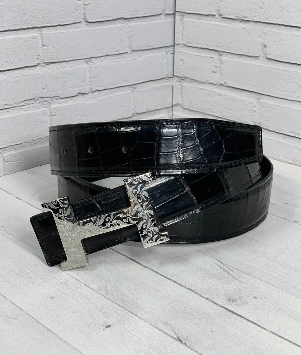 Ремень Hermes из кожи крокодила, арт. 474501184