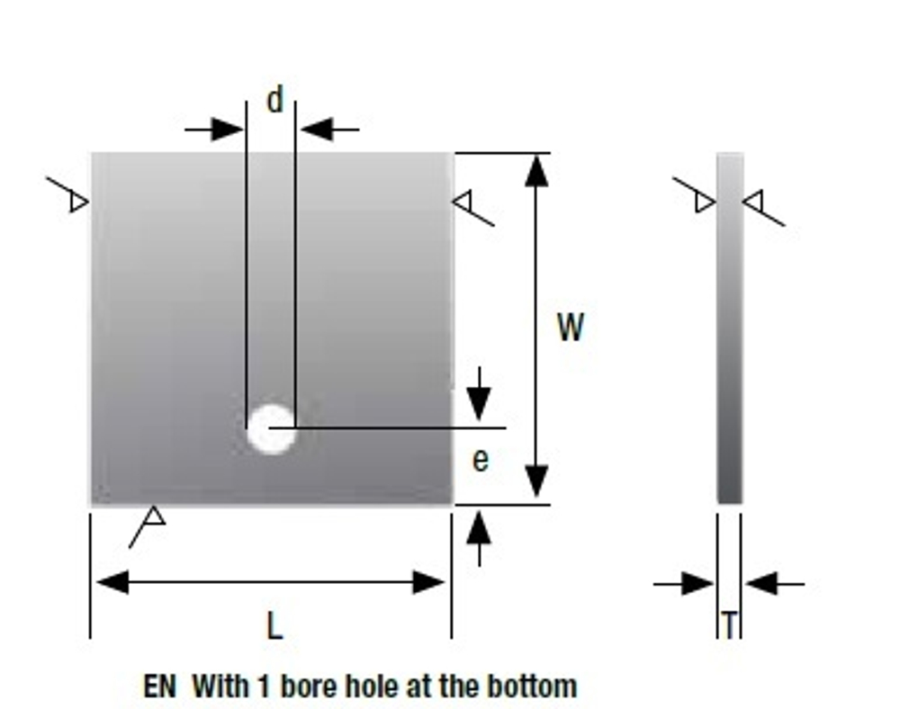 HW заготовка под профилирование 30х35,4х2 d=4.1 e=6,5 T04F-CR