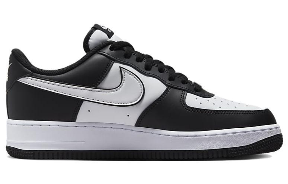 Nike Air Force 1 "Panda" leather casual non-slip wear-resistant lightweight low-top sneakers for men and women in the same style white and black