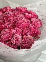 Гранд-букет из розовых одноголовых роз