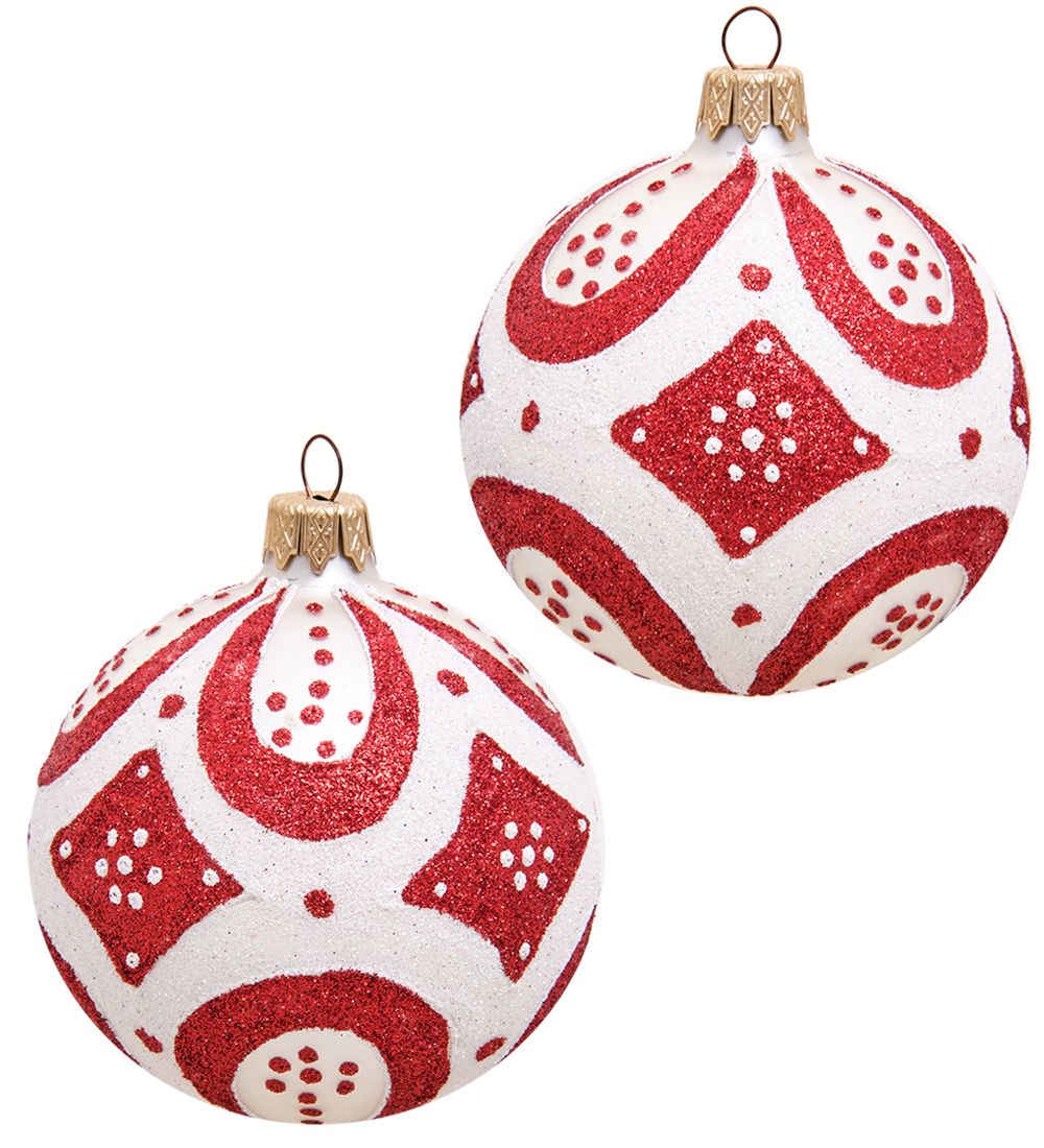 Элита НФШ-1103/2 Набор ел.украшений Шар 2шт «Орнамент» 85 мм