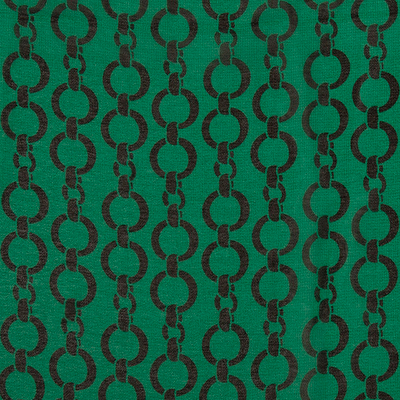 Ткань Креп Шифон принт, 85 гр/м2, 150 см, зелёный