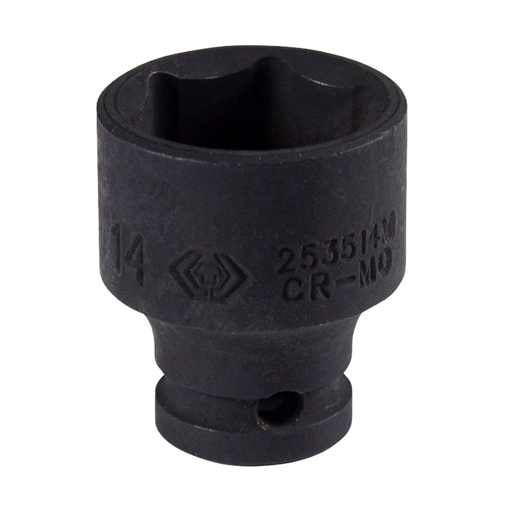 KING TONY (253514M) Головка торцевая ударная шестигранная 1/4", 14 мм