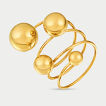 Кольцо женское из желтого золота 585 пробы без вставок (арт. 90018)
