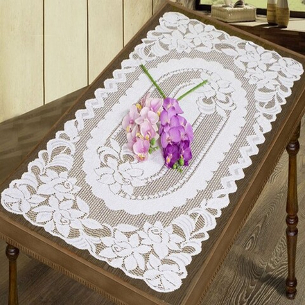 Салфетка жаккардовая "Tacjan" (Тициан), прямоугольная, 50*100 см, цвет: кремово-золотистый, Польша.