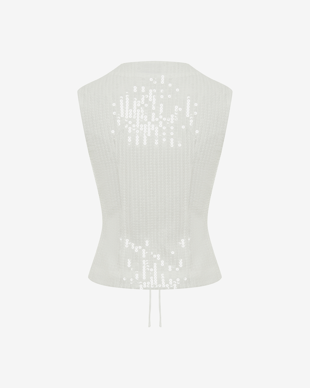 Топ из пайеток на завязках