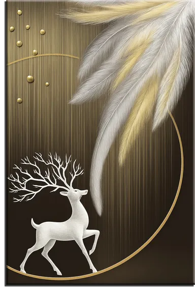 Постер "Олень. Абстракция"