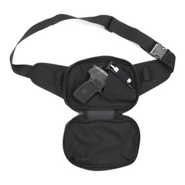VEKTOR Сумка поясная для пистолета ПМ (2 кармана) с поясным ремнем