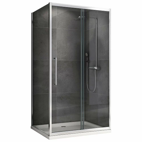 Душевой уголок ABBER Schwarzer Diamant AG30170H-S75 170x75 стекло прозрачное/профиль хром