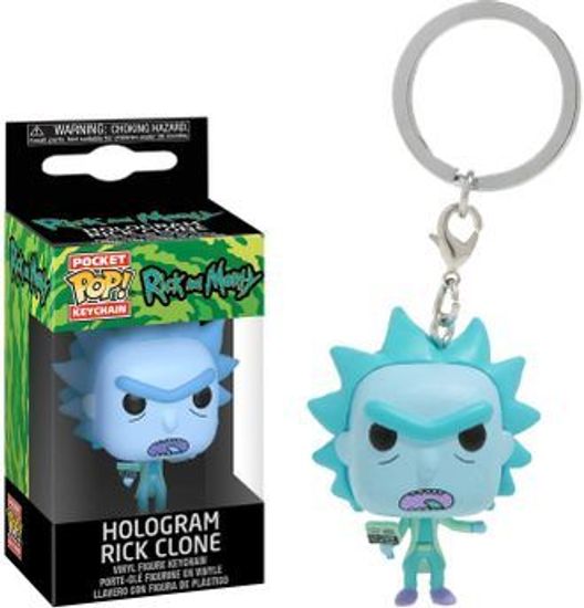 Брелок Funko Pocket POP! Keychain: Rick & Morty: Hologram Rick Clone 44746-PDQ