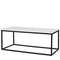 Столик журнальный Mayen, 90х40х35 см, белый мрамор/черный