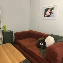 Диван TEDDY, терракотовый