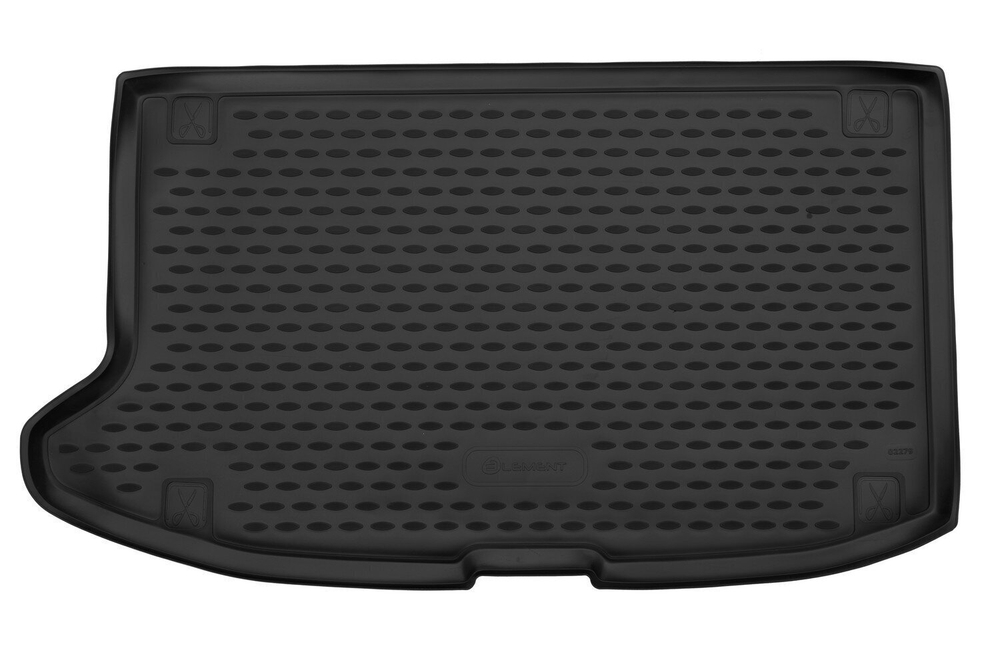Коврик в багажник для KIA Soul (III), 2019-, с сабвуфером, верхний, кроссовер, 1шт. (полиуретан) арт.ELEMENT0227913