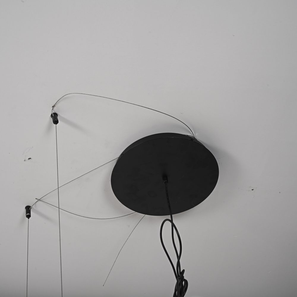 Реечный подвесной светильник PALMA Wall lamp 3 шара + 1 вазон горизонтальная