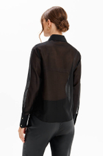 23363 Блузка женская (черный)