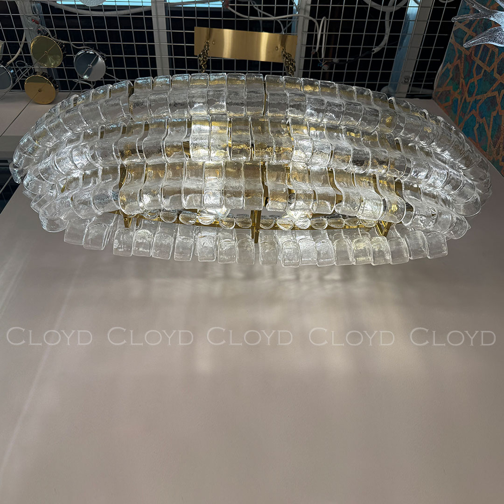 Люстра Cloyd NAMASTE C10 / шир. 100 см - латунь - прозрачн.стекло (арт.11690)