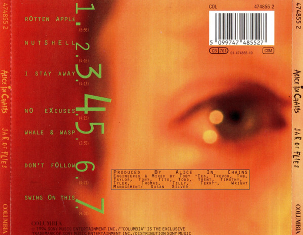 CD Alice In Chains - Jar Of Flies (Европа 1994г.)