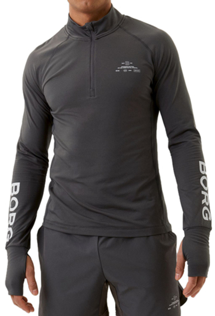 Куртка теннисная Bjorn Borg Borg Graphic Midlayer Half Zip M - pavement