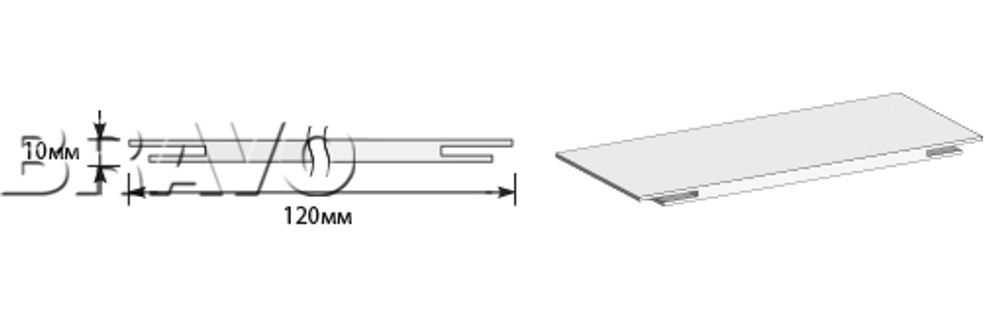 Добор "Т" 2070*100*10