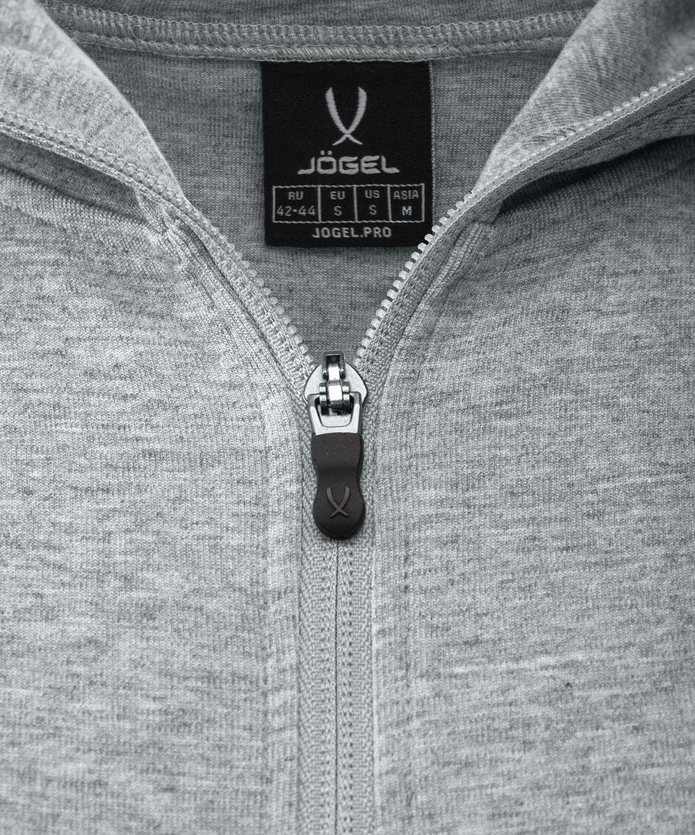 Худи на молнии женское ESSENTIAL Athlete Hooded FZ Jacket W, серый