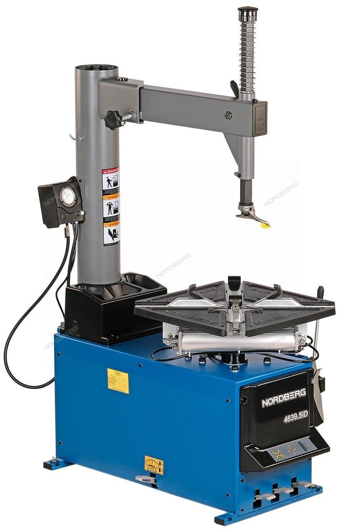 NORDBERG (4639,5IDB 220) Станок шиномонтажный полуавтомат, односкоростной, стол с накладками, 220 В, синий