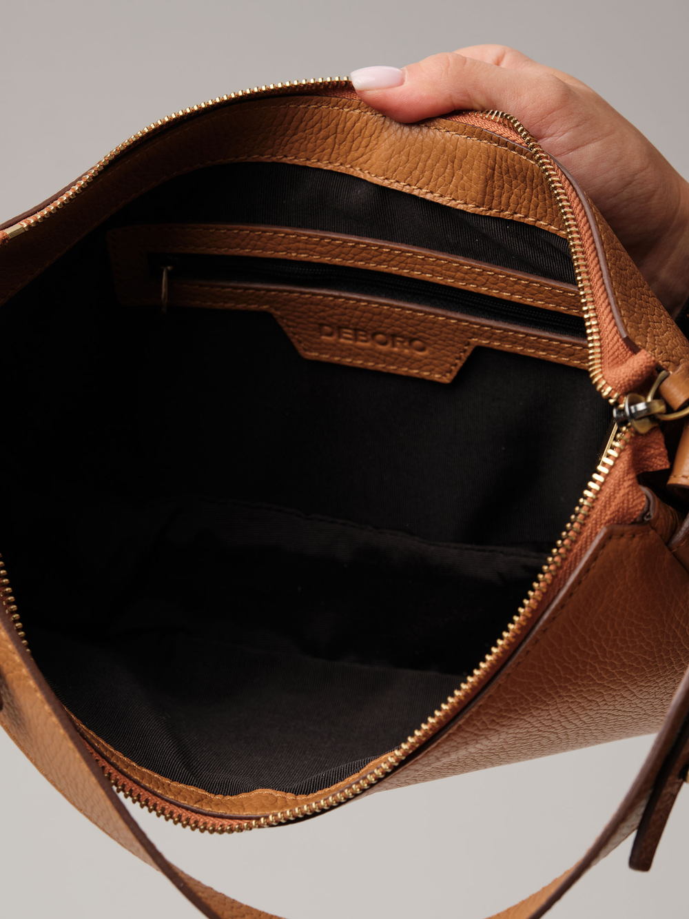 Сумка Deboro 30719 коричневый лист