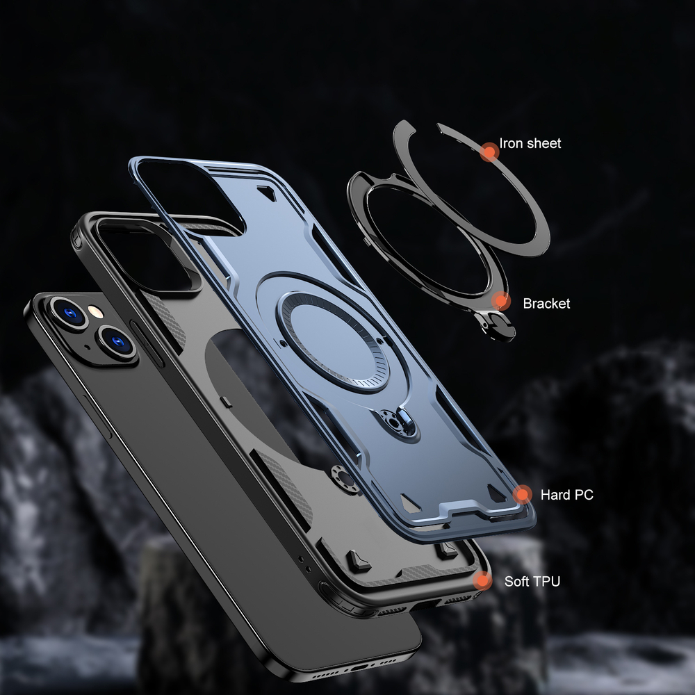 Чехол Magneto Case с кольцом для iPhone 15