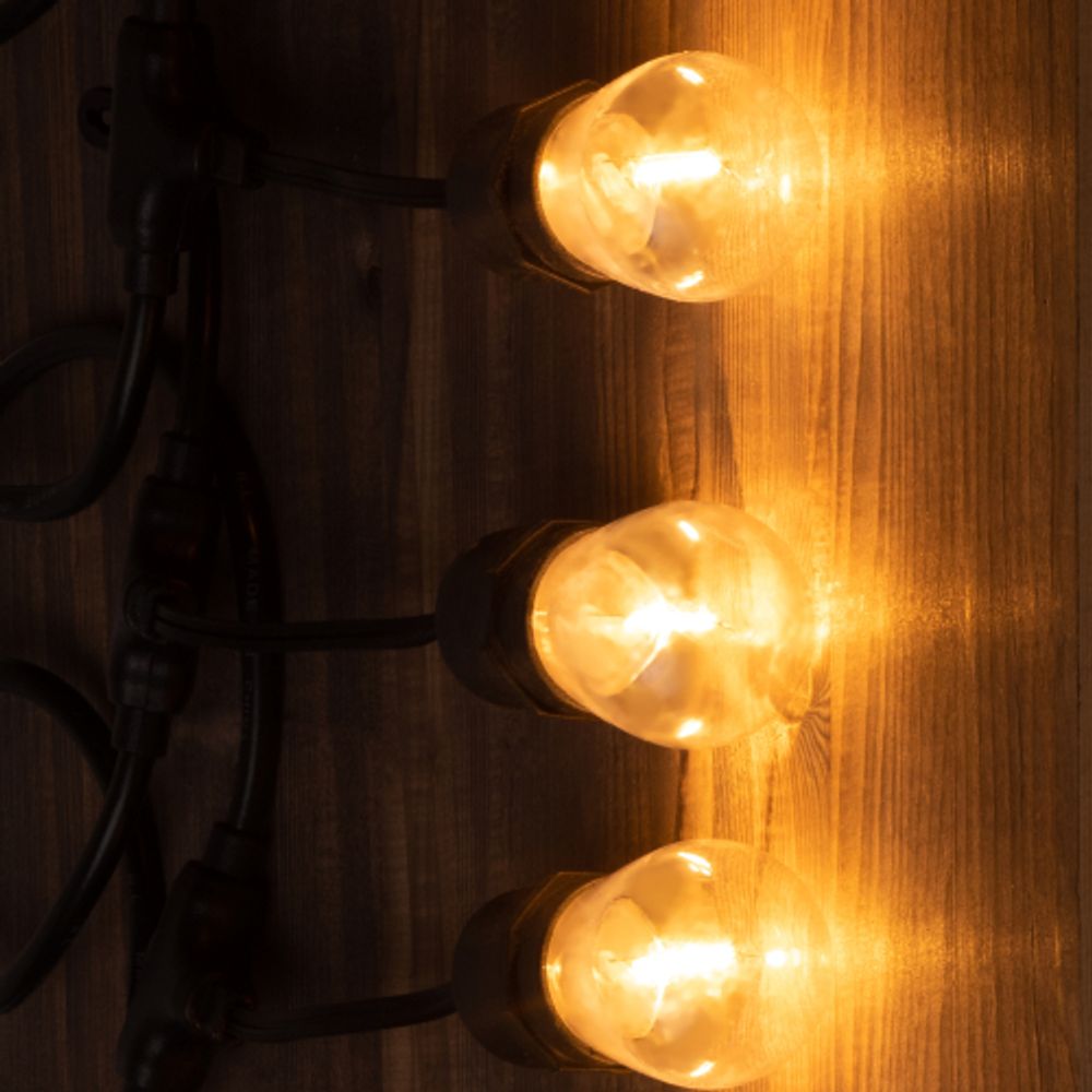 Гирлянда ЭРА ERABL-FIL1 светодиодная новогодняя нить уличная на подвесах 4,5 м теплый белый 10 LED